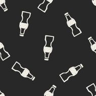 bottle doodle seamless pattern background N6