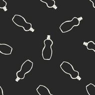 bottle doodle seamless pattern background N7