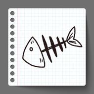 doodle fish bone N3