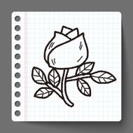 doodle flower rose N2