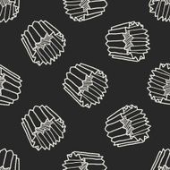 cake mold doodle seamless pattern background N2