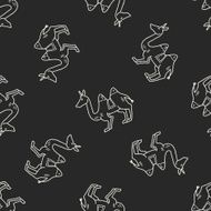 Camel doodle seamless pattern background N2