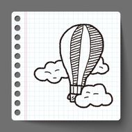 doodle hot air balloon N12