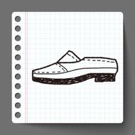 doodle leather shoe N5