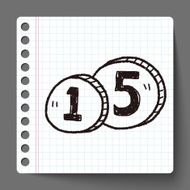 doodle money coin N10