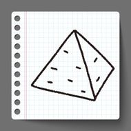 Doodle pyramid N17