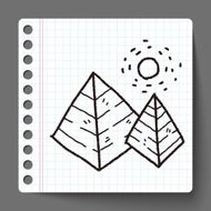 Doodle pyramid N18