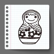 Doodle Russian Dolls N5