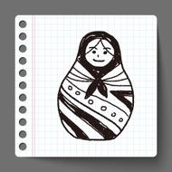 Doodle Russian Dolls N6