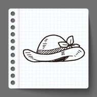 doodle Straw hat N5