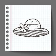 doodle Straw hat N6