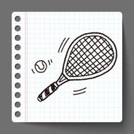 Doodle Tennis racket N5