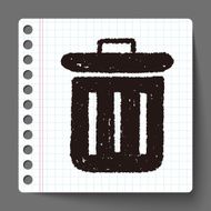 Doodle Trash can N4