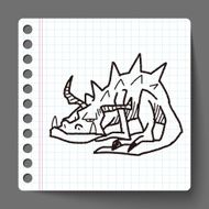 dragon doodle N10