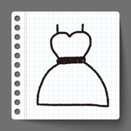 dress doodle drawing N4