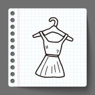 dress doodle drawing N5