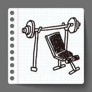 dumbbell fitness doodle N8