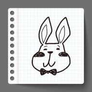 easter bunny doodle N5