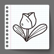 Easter decoration flower doodle N2