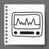 ECG doodle drawing N4