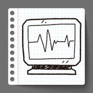 ECG doodle drawing N5