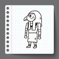 egypt god doodle N6