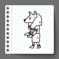egypt god doodle N7