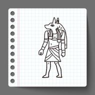 egypt god doodle N8
