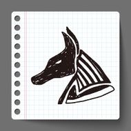 egypt god doodle N10