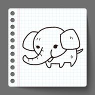 elephant doodle N4