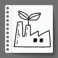 Environmental protection concept The factory do well on emissio N9