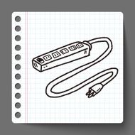 Extension cord doodle N6