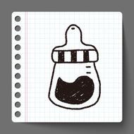 feeding bottle doodle drawing N3
