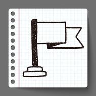flag doodle drawing N5