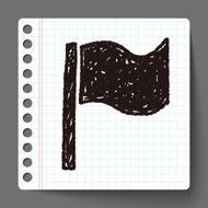 flag doodle drawing N6