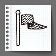 flag doodle drawing N7