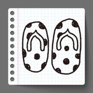 flip flop doodle drawing N5