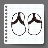 flip flop doodle drawing N6