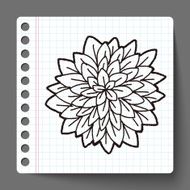 Flower doodle N92