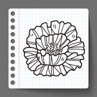 Flower doodle N99