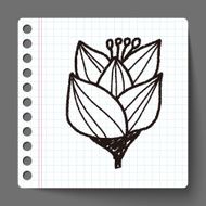 Flower doodle N100