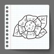 Flower doodle N115