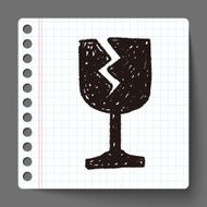 fragile glasses doodle N2