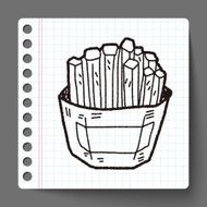 French Fries Doodle N7
