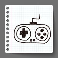Game Remote Control doodle drawing N5