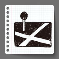 Game Remote Control doodle drawing N6