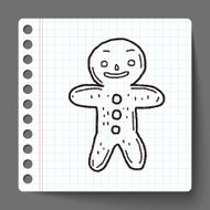 gingerbread man doodle N8