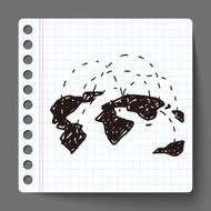 globe social doodle N4