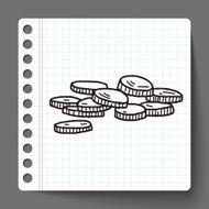gold coin doodle N2