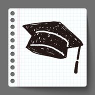 graduation hat doodle N3